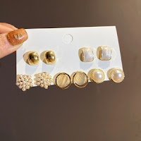 Bông Tai Hình Học Kết Hợp Ngọc Trai | Phụ Kiện Áo Dài Sang Trọng Kiểu Pháp - thumbnail 11