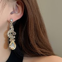 Bộ Vòng Cổ Giọt Nước Rỗng Đính Đá | Trang Sức Mặc Áo Dài Mê Áo Dài - thumbnail 9