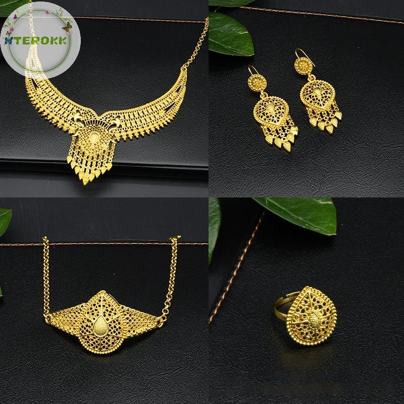 Bộ Trang Sức Mạ Vàng 24k Sang Trọng | Phụ Kiện Mặc Áo Dài - Mê Áo Dài - ảnh chi tiết 4