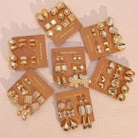 Bộ 6 Đôi Bông Tai & Dây Chuyền Boho Vàng NICIO | Phụ Kiện Áo Dài - Mê Áo Dài - thumbnail 12
