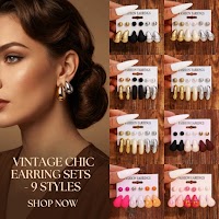 Bộ 6 Đôi Bông Tai Giọt Nước DITIPOO Sang Trọng | Phụ Kiện Áo Dài - Mê Áo Dài - thumbnail 4