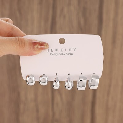 Set Khuyên Tai Bạc Phong Cách Hàn Quốc | Phụ Kiện Mê Áo Dài Tinh Tế