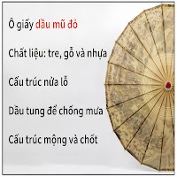 Dù Giấy Nan Tre Cổ Điển Trắng | Phụ Kiện Chụp Ảnh Áo Dài Mê Áo Dài - thumbnail 5