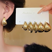 Bộ 6 Bông Tai Hình Học Mạ Vàng | Phụ Kiện Áo Dài Sang Trọng Mê Áo Dài - thumbnail 6