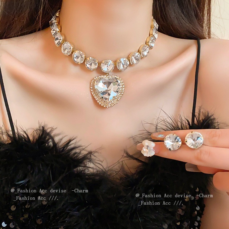 Bộ Dây Chuyền Xương Đòn Đính Đá Sang Trọng | Phụ Kiện Áo Dài Mê Áo Dài - ảnh chi tiết 4