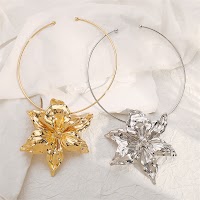 Vòng Cổ Choker Hoa To Hợp Kim Âu Mỹ | Trang Sức Mê Áo Dài