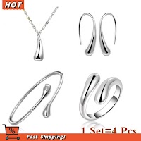 Bộ Trang Sức 4 Món Giọt Nước Công Tinh Tế | Phụ Kiện Mặc Áo Dài Sang Trọng - thumbnail 3