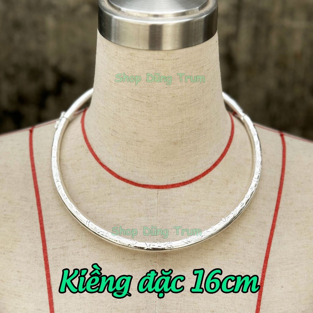 Kiềng Bạc Tròn Cổ Điển | Phụ Kiện Chụp Ảnh Áo Dài Ấn Tượng - ảnh chi tiết 11