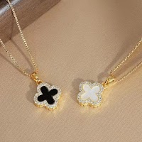 Dây Chuyền Cỏ Bốn Lá Zircon Thanh Lịch | Phụ Kiện Áo Dài Tinh Tế Mê Áo Dài - thumbnail 9