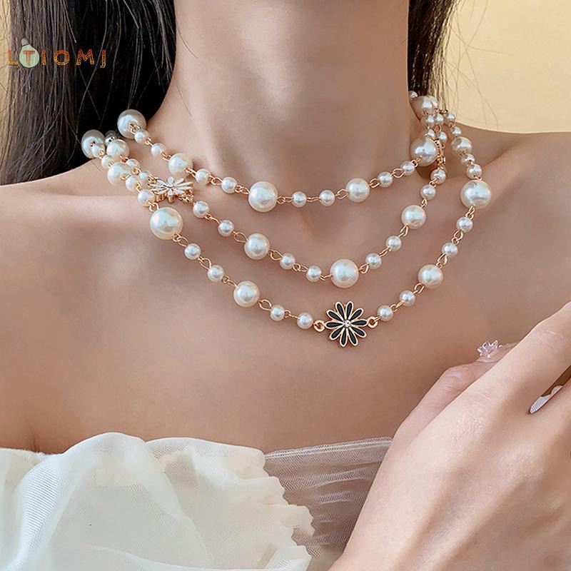 Vòng Cổ Ngọc Trai Giả Hai Lớp | Quà Tặng Tinh Tế Cho Nữ - ảnh chi tiết 4