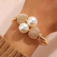 Vòng tay nữ vintage hình học mở, phóng đại không đều, nhiều lớp - thumbnail 20