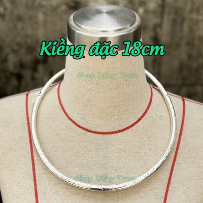 Kiềng Bạc Tròn Cổ Điển | Phụ Kiện Chụp Ảnh Áo Dài Ấn Tượng
