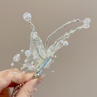 Kẹp Tóc Tua Rua Hình Bướm Pha Lê | Phụ Kiện Mặc Áo Dài Mê Áo Dài - thumbnail 9