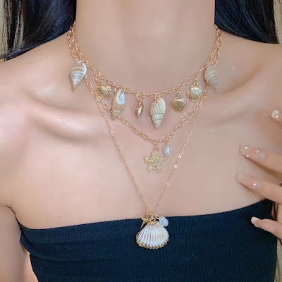 Vòng Cổ Vỏ Sò Sao Biển Bohemian | Phụ Kiện Chụp Ảnh Áo Dài Ngoài Trời