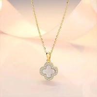 Dây Chuyền Cỏ Bốn Lá Zircon Thanh Lịch | Phụ Kiện Áo Dài Tinh Tế Mê Áo Dài - thumbnail 7