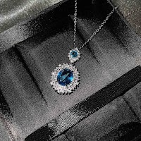 Bộ Trang Sức Zircon Xanh Cổ Điển | Phụ Kiện Áo Dài - Mê Áo Dài - thumbnail 7