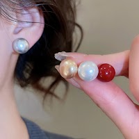 AWNGD 3 / 6 Đôi Bông Tai Giả, Bông Tai Champagne Sang Trọng Đơn Giản, Kích Cỡ Khác Nhau Nhẹ Tai Trang Sức Thời Trang Nữ - thumbnail 8
