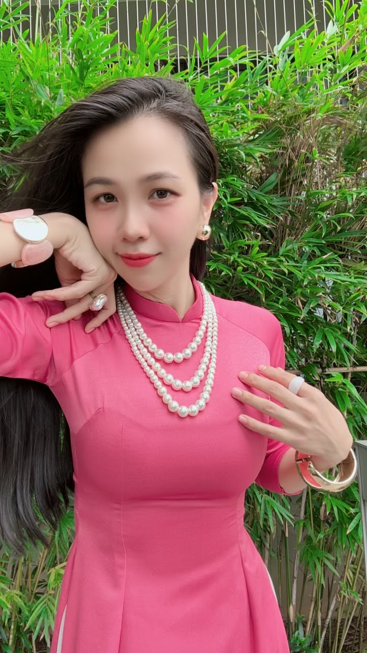 Dây Chuyền Ngọc Trai Giả 3 Sợi Sang Trọng | Phụ Kiện Áo Dài - ảnh chi tiết 2