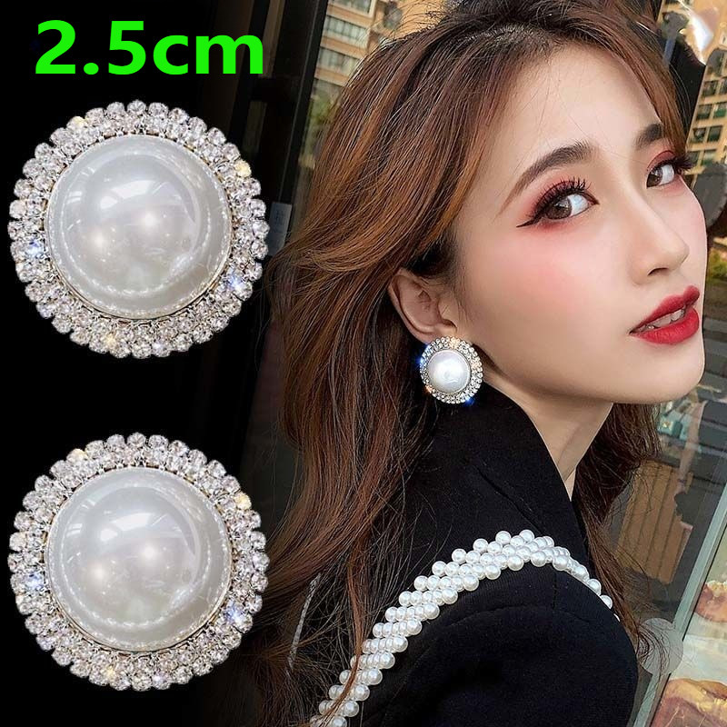 Bông Tai Ngọc Trai Cỡ Lớn Sang Trọng | Phụ Kiện Áo Dài Cưới Tinh Tế - Mê Áo Dài - ảnh chi tiết 6