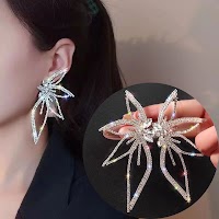 Bông tai vuông đá nhân tạo phong cách âu mỹ , kiểu dáng độc đáo cá tính