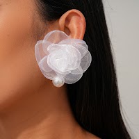 Bộ Bông Tai Hoa Vải Thanh Lịch | Phụ Kiện Áo Dài - Mê Áo Dài - thumbnail 5