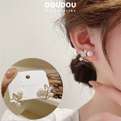 Bông Tai Ngọc Trai Dài Phong Cách Hàn Quốc | Phụ Kiện Áo Dài Tinh Tế - Mê Áo Dài