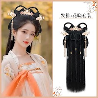 Tóc Giả Lười Phong Cách Trung Hoa | Kiểu Tóc Cổ Điển Đa Dụng - thumbnail 4