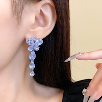 Bộ 3 Trang Sức Hình Vuông Đính Kim Cương | Phụ Kiện Áo Dài - Mê Áo Dài - thumbnail 9