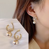 50 Kiểu Bông Tai Cô Gái Hàn Quốc Bông Tai Ngọc Trai Bông Tai Hình Học Không Đều Vòng Giọt Nước Bông Tai Ngọc Trai - thumbnail 13