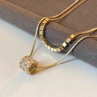 Vòng Cổ Mạ Zircon Hai Lớp | Trang Sức Dainty Cao Cấp Cho Áo Dài - thumbnail 7