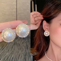 Bông Tai Ngọc Trai Cỡ Lớn Sang Trọng | Phụ Kiện Áo Dài Cưới Tinh Tế - Mê Áo Dài - thumbnail 4