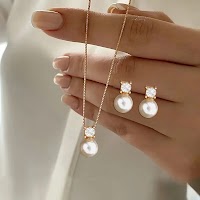 Bộ Trang Sức Vòng Cổ Bông Tai Ngoc Trai Sang Trọng | Phụ Kiện Áo Dài - Mê Áo Dài - thumbnail 9