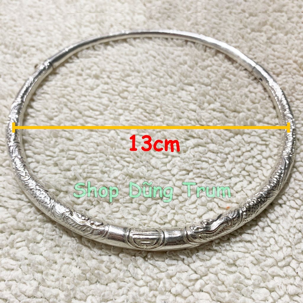 Kiềng Bạc Tròn Cổ Điển | Phụ Kiện Chụp Ảnh Áo Dài Ấn Tượng - ảnh chi tiết 6