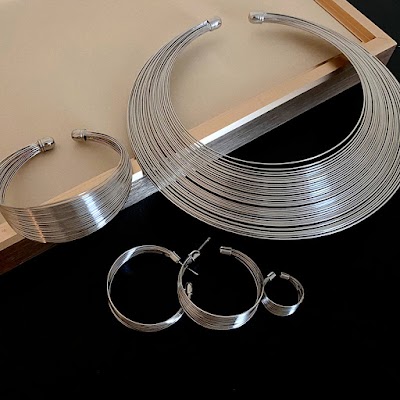 Vòng Cổ Kim Loại Nhiều Lớp Thời Trang | Trang Sức Phối Áo Dài Sang Trọng