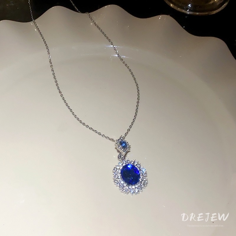 Bộ Trang Sức Đá Quý Xanh Hình Bầu Dục Cao Cấp | Phụ Kiện Mê Áo Dài Sang Trọng - ảnh chi tiết 5