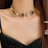 Bộ Vòng Cổ Kim Cương Vuông Cổ Điển | Phụ Kiện Áo Dài Phong Cách Cung Đình - thumbnail 5