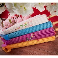 Dù Vải Lục Giác Cổ Trang Cán Gỗ | Phụ Kiện Chụp Ảnh Áo Dài Mê Áo Dài - thumbnail 7