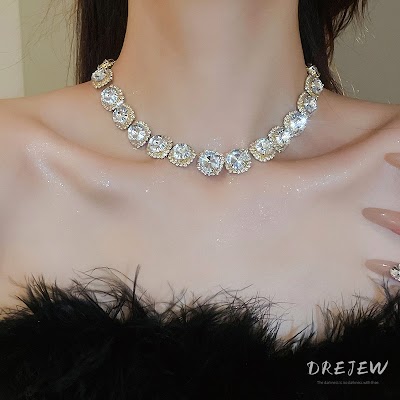 Bộ Trang Sức Drejew Hoa Tròn Kim Cương | Phụ Kiện Áo Dài - Mê Áo Dài