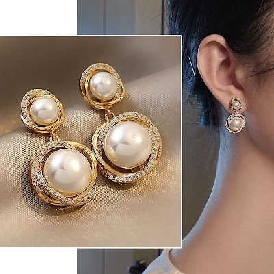 50 Kiểu Bông Tai Cô Gái Hàn Quốc Bông Tai Ngọc Trai Bông Tai Hình Học Không Đều Vòng Giọt Nước Bông Tai Ngọc Trai