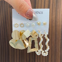 Set Khuyên Tai Bạc Phong Cách Hàn Quốc | Phụ Kiện Mê Áo Dài Tinh Tế - thumbnail 2