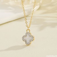 Dây Chuyền Cỏ Bốn Lá Zircon Thanh Lịch | Phụ Kiện Áo Dài Tinh Tế Mê Áo Dài - thumbnail 10