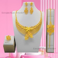 Bộ Trang Sức Mạ Vàng 24K Phong Cách Dubai | Phụ Kiện Áo Dài Sang Trọng - thumbnail 15