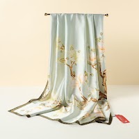 Khăn Lụa Mỏng Mùa Xuân Cao Cấp 180x90cm | Phụ Kiện Mê Áo Dài - thumbnail 4