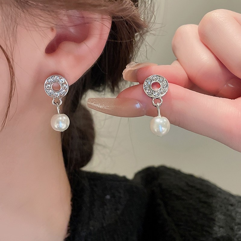 Bộ Dây Chuyền Bông Tai Ngọc Trai Giọt Nước Thanh Lịch | Trang Sức Mê Áo Dài - ảnh chi tiết 4