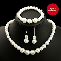 Bộ Trang Sức 4 Món Ngọc Trai Cá Tính | Phụ Kiện Mặc Áo Dài Tinh Tế - thumbnail 1