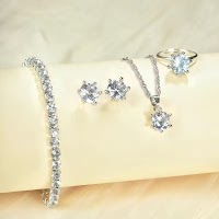 Bộ Trang Sức 4 Món Kim Cương Sang Trọng | Phụ Kiện Mê Áo Dài - thumbnail 8