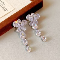 Bộ 3 Trang Sức Hình Vuông Đính Kim Cương | Phụ Kiện Áo Dài - Mê Áo Dài - thumbnail 8