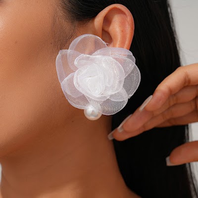 Bộ Bông Tai Hoa Vải Thanh Lịch | Phụ Kiện Áo Dài - Mê Áo Dài