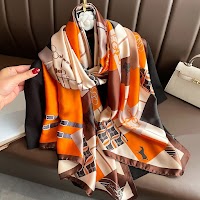 Khăn Lụa In Họa Tiết Thời Trang Cao Cấp | Phụ Kiện Mê Áo Dài - thumbnail 14
