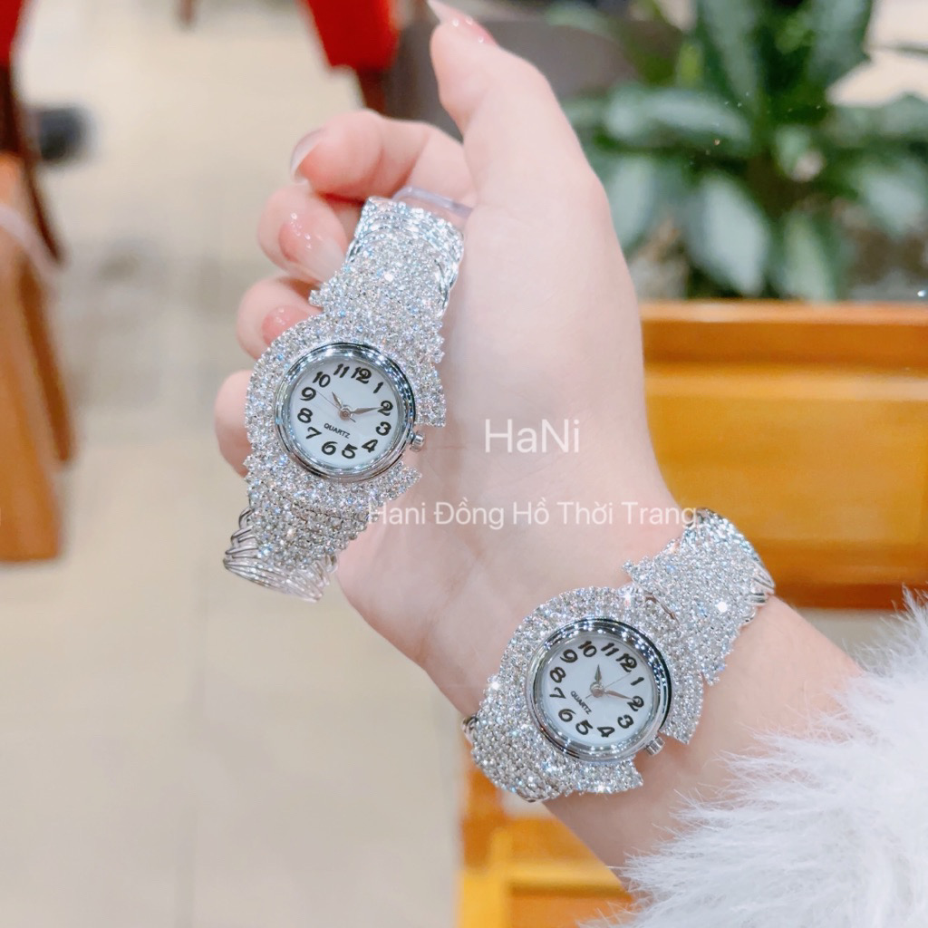 [MUA 1 TẶNG 2] Đồng Hồ Nữ Gossie Lắc C Đính Đá Sang Trọng 2 Màu Lựa Chọn - ảnh chi tiết 8